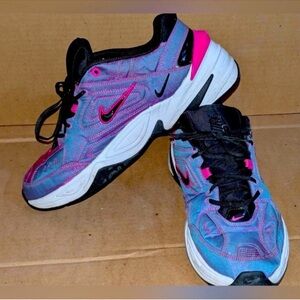 Nike Women's Vibrant Blue and Pink Sneakers